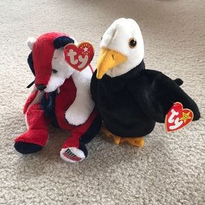 ty Accessories - Pair of Classic Patriotic Beanies πΊπΈ ty Accessories - Pair of Classic Patriotic Beanies πΊπΈ